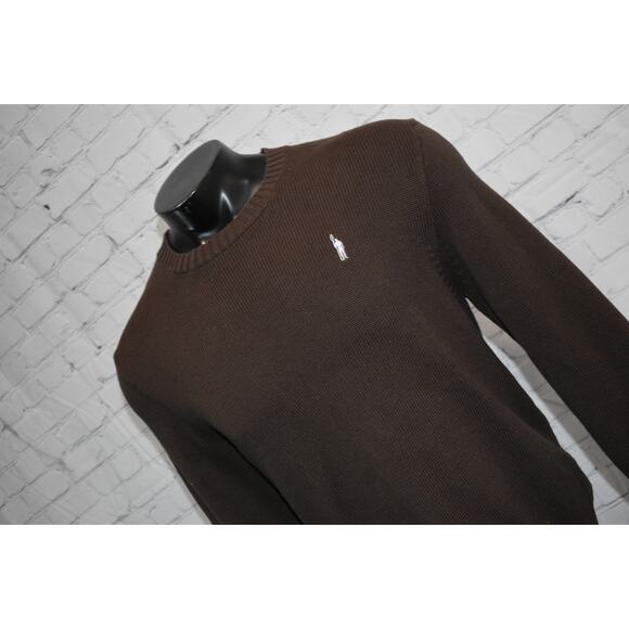 J Crew Sweater Crewneck Pullover Mens Size Medium Brown Cotton - Picture 1 of 6